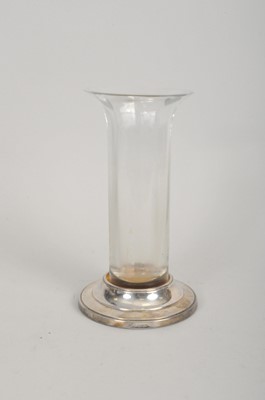 Lot 341 - A silver mounted vase base