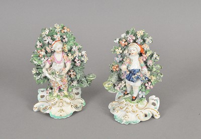 Lot 210 - A pair of Samson-type bocage groups in the...