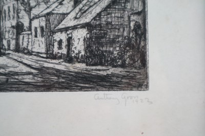 Lot 94 - Anthony Gross (British 1905-1984) Etching of a French Street