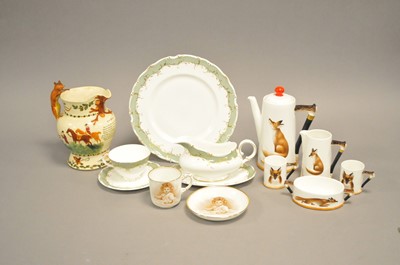 Lot 212 - Royal Doulton 'Reynard the Fox' coffee set and further ceramics