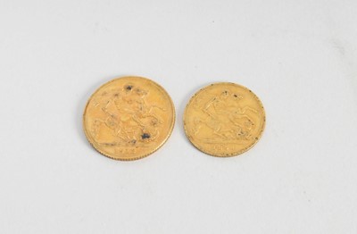Lot 413 - A sovereign and a half sovereign