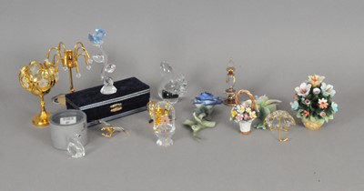 Lot 219 - Three trays of glassware and ceramics, to...