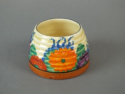 Lot 220 - Clarice Cliff honey pot and cover