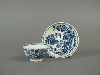 Lot 223 - A half-size Worcester tea bowl and saucer, circa 1775