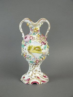 Lot 229 - Coalport Coalbrookdale vase, 20th century