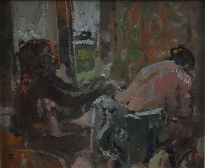 Lot 413 - Tom Coates NEAC (British b.1941), Two Paintings of Ladies at Ease