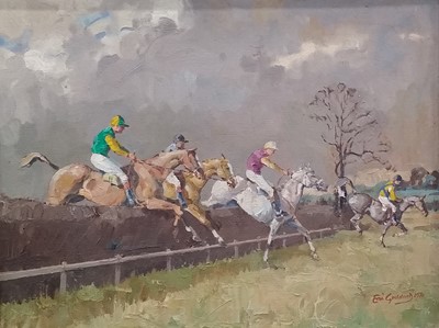 Lot 811 - Eric Goddard (British 20th Century), Steeplechase 1970
