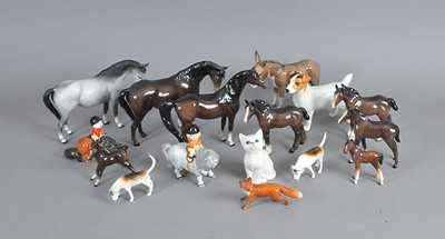 Lot 233 - A collection of Beswick animals including...