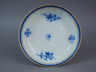 Lot 205 - A Caughley 'Salopian Sprigs' breakfast cup and saucer, circa 1785-95