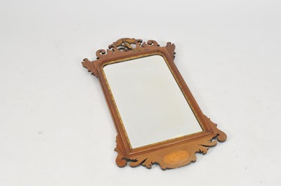 Lot 251 - An Edwardian mahogany pier / wall mirror, the...