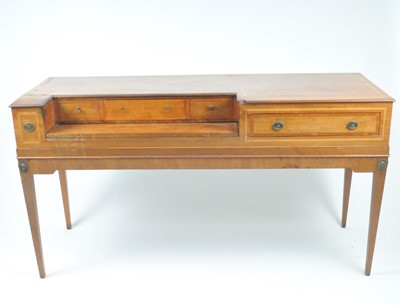 Lot 337 - A 19th century mahogany desk (converted from a...