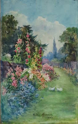 Lot 39 - Lady Victoria Manners (British 1876-1933), A Garden in Bloom