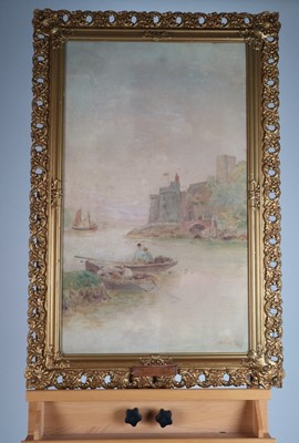 Lot 40 - Walter Stuart Lloyd RBA (British 1845-1929), Dartmouth Castle