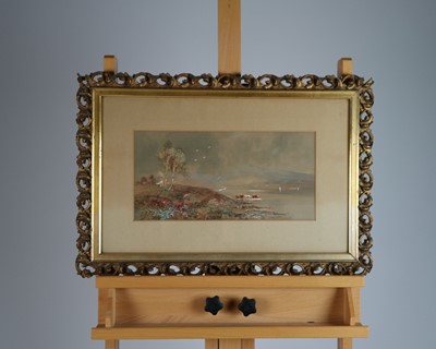 Lot 743 - A pair of Victorian Scottish landscape watercolours