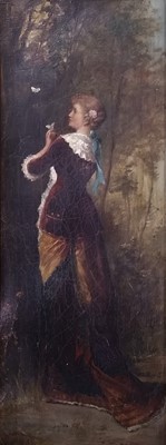 Lot 715 - C Ruslor, A Pair 19th of Century Maiden Portraits