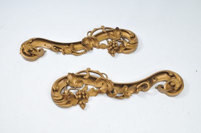 Lot 393 - A late 19th century gilt carved oak...