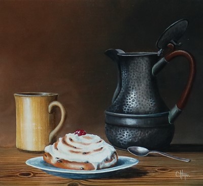 Lot 747 - Christopher Hope (British 20th Century), Pair of Still Life Studies of Deserts