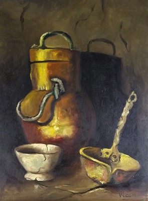 Lot 777 - Vicente/Vicen, A Pair of Kitchen Still Life Scenes