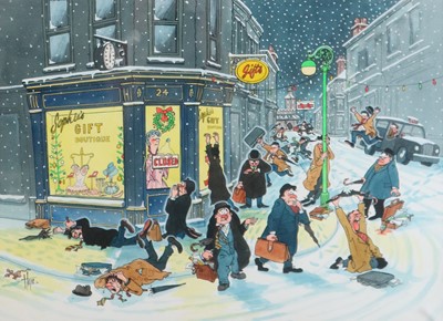 Lot 806 - Christopher Hope (British 20th Century) Pair of Christmas Card Designs