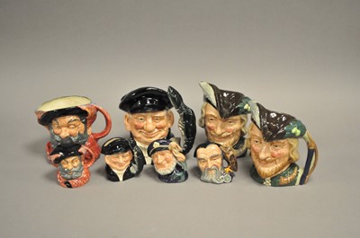 Lot 249 - A collection of Royal Doulton character jugs