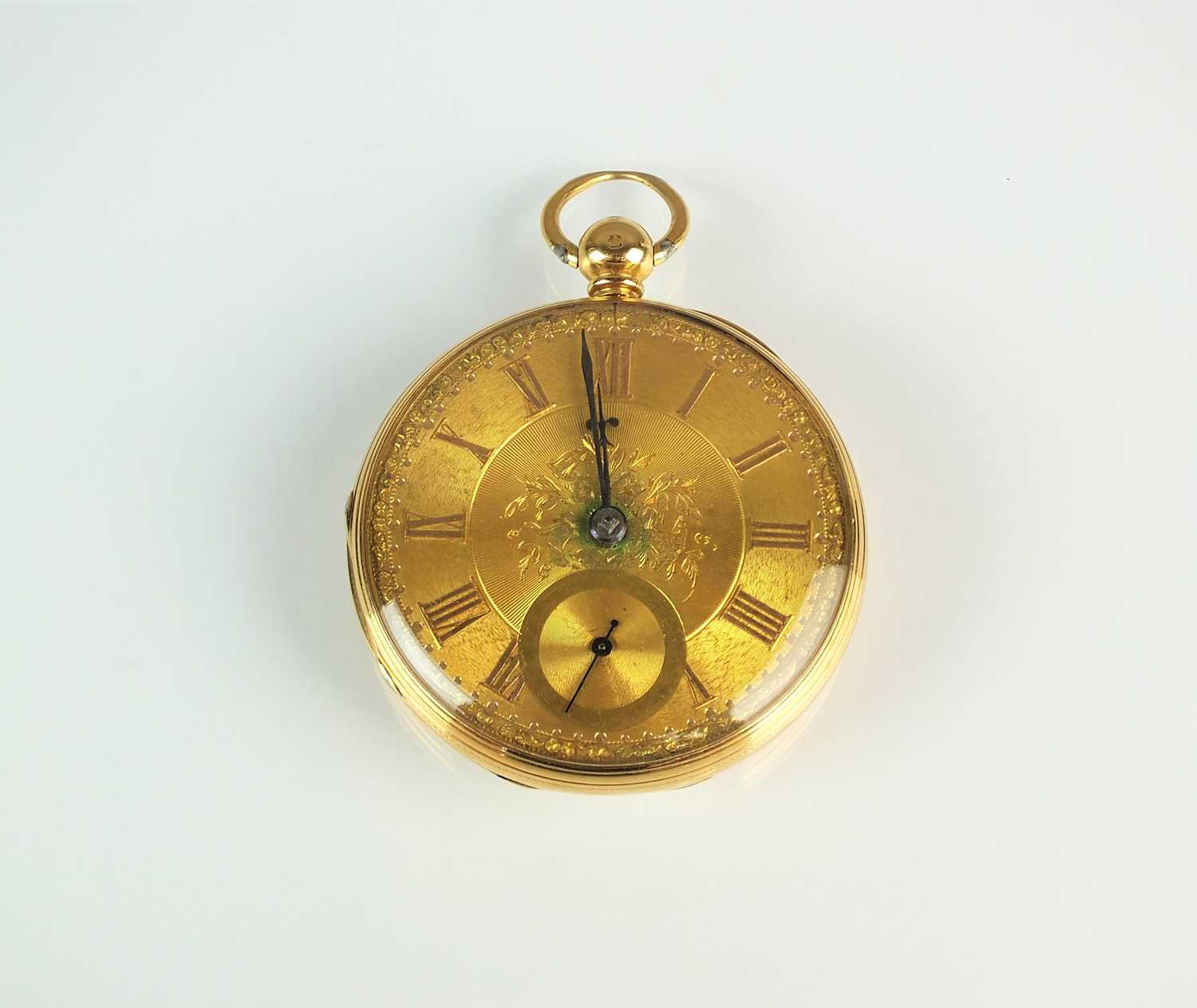 Lot 177 - An early Victorian 18ct gold open face pocket watch