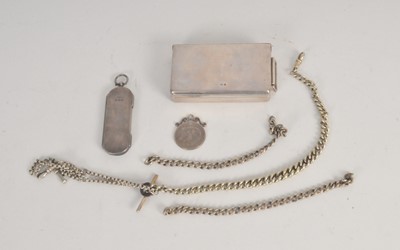 Lot 337 - A silver sandwich box