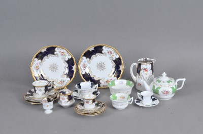 Lot 264 - A mixed collection of Coalport batwing, some unfinished