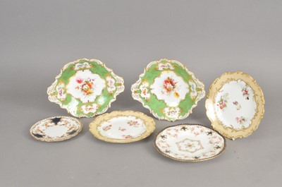 Lot 270 - A group of Coalport plates, late 19th century