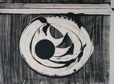 Lot 95 - George Holt (British 1924-2005) Five Monochrome Abstract Works on Paper