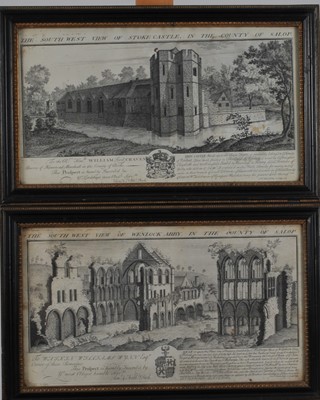 Lot 394 - After Samuel and Nathaniel Buck, Engraved Prospects of Shropshire and Hereford
