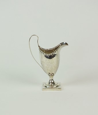Lot 136 - A George III silver cream jug by Hester Bateman