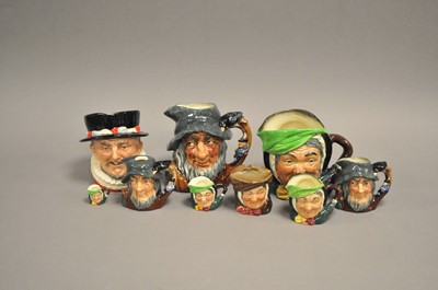 Lot 288 - A collection of Royal Doulton character jugs