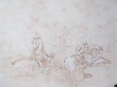 Lot 397 - A Collection of Late 18th Century Deer Stalking Drawings