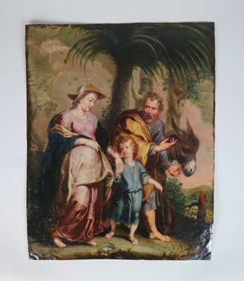 Lot 214 - After Peter Paul Rubens (18th Century) Return of Holy Family from Egypt