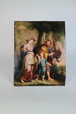 Lot 214 - After Peter Paul Rubens (18th Century) Return of Holy Family from Egypt