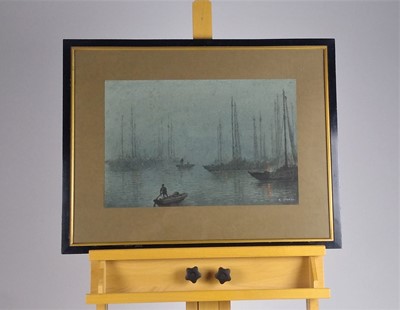 Lot 739 - Yoshida (Japanese 20th Century) Harbour Scene