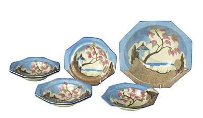 Lot 360 - Clarice Cliff 'Japan' fruit set, circa 1930s