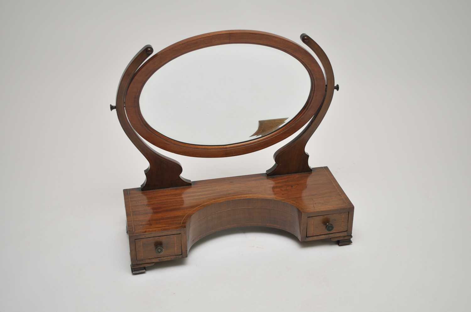 Lot 342 - An Edwardian mahogany dressing table mirror...