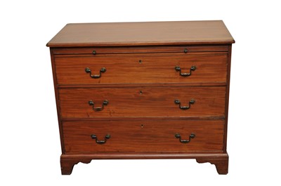 Lot 344 - A late Victorian / Edwardian mahogany chest of...