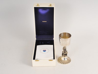 Lot 361 - A commemorative silver Westminster Abbey goblet