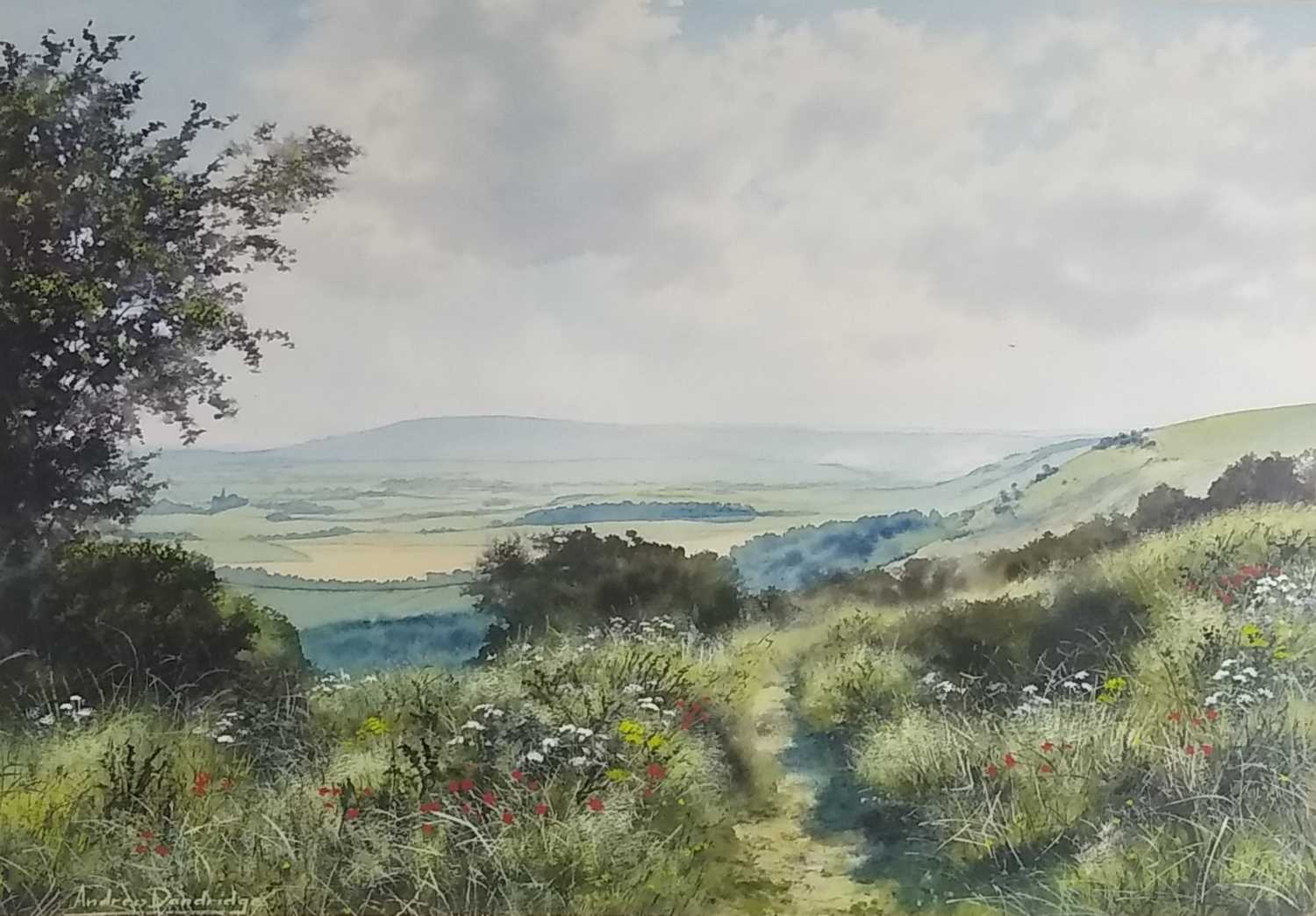 Lot 737 - Andrew Dandridge (British Contemporary), Windover Hill from Firle Beacon