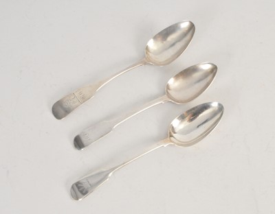 Lot 370 - A George III Exeter silver spoon