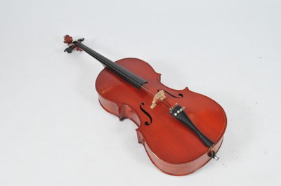 Lot 545 - A student's cello, labelled to interior 'Artia'...
