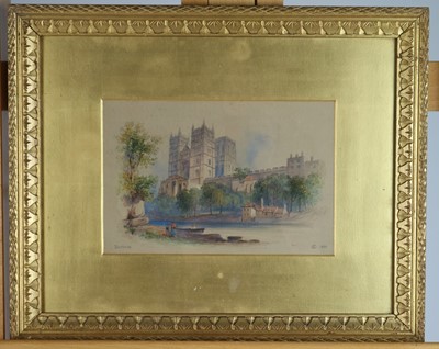 Lot 34 - E. Doeby, Durham Cathedral and Fulling Mill