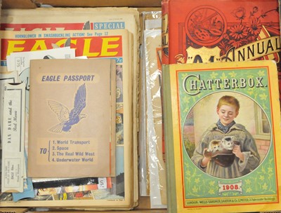 Lot 84 - HERGE, Tintin books in French (8) and Spanish...