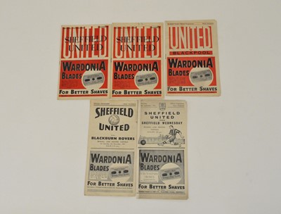 Lot 112 - SHEFFIELD UNITED v HUDDESFIELD TOWN; v...