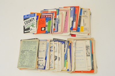 Lot 117 - FOOTBALL PROGRAMMES from the late 1950s to the...