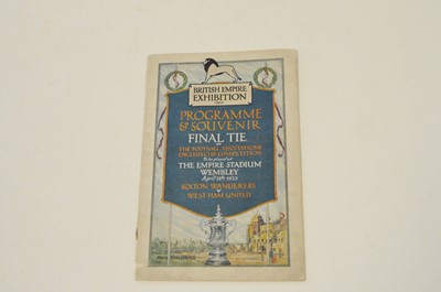 Lot 118 - FA CUP FINAL 1923, Bolton Wanderers v West Ham...