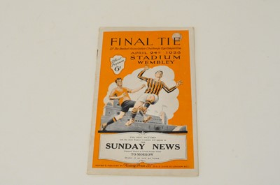 Lot 120 - FA CUP FINAL 1926, Bolton Wanderers v...