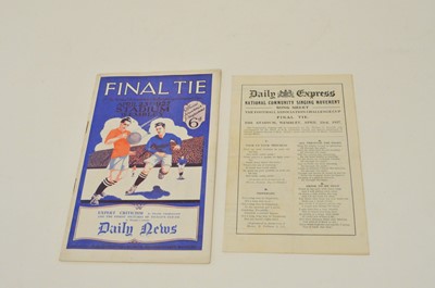Lot 121 - FA CUP FINAL 1927, Cardiff City v Arsenal....